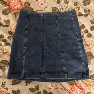Free People Denim Mini Skirt